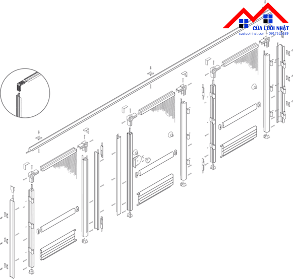 CỬA LƯỚI CHỐNG MUỖI SASH DOORS - GENIUS - Ảnh 4