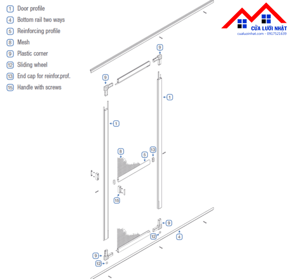CỬA LƯỚI CHỐNG MUỖI SLIDING FRAMES - GENIUS - Ảnh 2